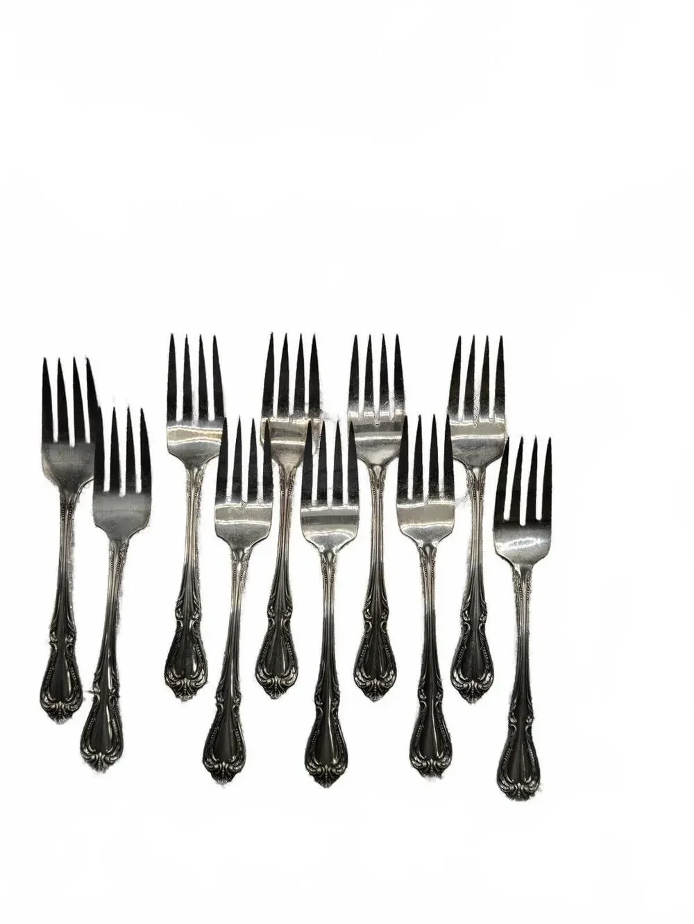 Wm A Rogers Oneida Silver Overlaid 21 Piece Chalice Harmony Flatware Set unused